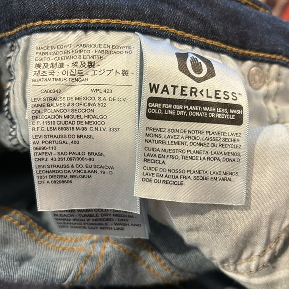 Levi’s Mile High Super Skinny Dark Denim Jeans size 31/30 - Picture 9 of 13